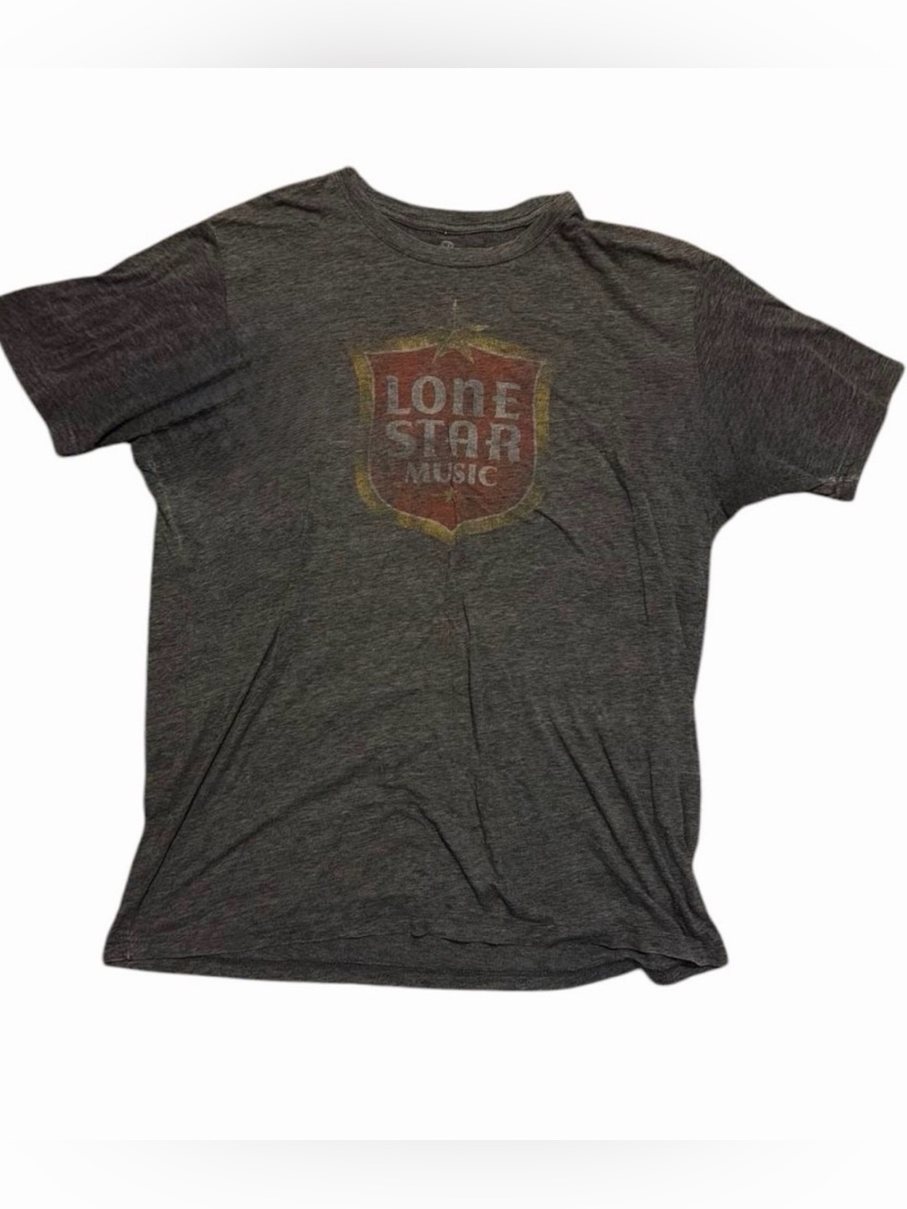 Lone Star Music Graphic Tee XL Vintage Wash Texas Concert Style T-Shirt